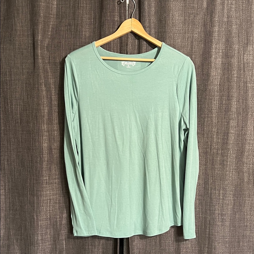 Mudd teal light blue long sleeve tshirt size XL